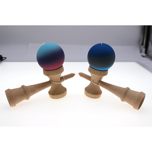 Kendama Giapponese Professionale di Alta Qualità con Pallina in Faggio Sfumata, Vendita all'Ingrosso - Product Image 6