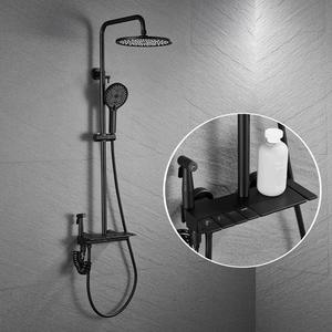 Juego de cabezal de ducha Piano Four Gear para uso doméstico, con botón de silicona líquida de alta presión para salida de <span class=keywords><strong>agua</strong></span> - Product Image 4