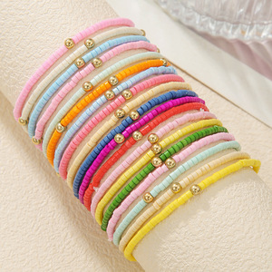 Ensemble de bracelets perlés, 19 pièces, colorés, multicouches, en perles de rocaille, bijoux élastiques, cadeau - Product Image 1