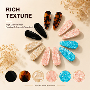 Pince à cheveux en acétate avec logo personnalisé, texture magnifique, maintien ferme et sûr, plusieurs couleurs, durable, idéale pour un cadeau - Product Image 3