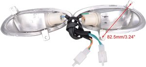 GOOFIT Clignotant de remplacement pour GY6 50cc <span class=keywords><strong>Chinois</strong></span> Taotao <span class=keywords><strong>Kymco</strong></span> Scooter Moped Blanc - Product Image 3