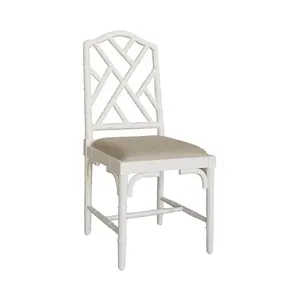 Modern Hamptons Style Chippendale Chair Colorful Bamboo Furniture for Dining Room or Home for Wedding Party