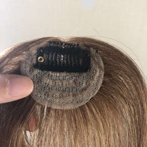 Ekstensi Rambut Remy SS LONGFOR 8 Inch 3x4 untuk Wanita, 3D 1b 2 613 Poni Jepit Rambut Topper Fringes dalam Semua Warna - Product Image 6