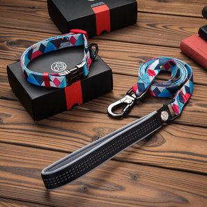 Calidad de sublimación estampado Collar de perro y correa set Venta caliente <span class=keywords><strong>en</strong></span> <span class=keywords><strong>Amazon</strong></span> - Product Image 6