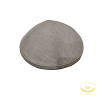 Logotipo bordado personalizado Kippah Jewish Kippot Regalos DE BODA Lino Yamulka Judaism Kipot Skullcap
