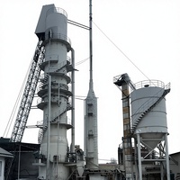 Four rotatif miniature à haute efficacité, four à gaz, usine de production de chaux à vendre