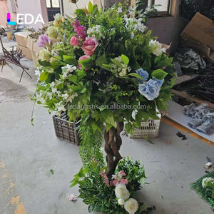LEDA Suministros para Bodas, Centro de Mesa Desmontable con Arreglo Floral, Soporte de Tronco de Árbol, Bola de Flores para Eventos - Product Image 2
