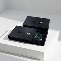 Caja de Regalo de Cartón Rígido de Lujo para Tarjetas Coleccionables VIP, Laminación Mate, Recubrimiento UV, Empaque Elegante para Tarjetas de Felicitación Empresariales y de Boda