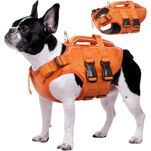 USMILEPET <span class=keywords><strong>Veste</strong></span> <span class=keywords><strong>de</strong></span> sauvetage <span class=keywords><strong>pour</strong></span> <span class=keywords><strong>chien</strong></span> en nylon à rayures d'automne, vêtements <span class=keywords><strong>pour</strong></span> animaux <span class=keywords><strong>de</strong></span> compagnie, flottante, imperméable, réglable, vente chaude - Product Image 2