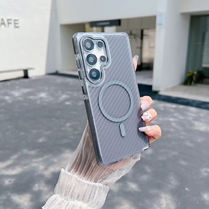 Funda Magnética para Teléfono Móvil con Patrón de Fibra de Carbono para <span class=keywords><strong>Samsung</strong></span> S26 S25 S24 S23 S22 Ultra 25A 34 A35 A54 A55, Funda Antigolpes - Product Image 3