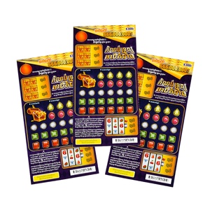 Top Quality Custom Lottery Ticket Factory Wholesale Printing Lottery <b>Scratch</b> Card - Product Image 1
