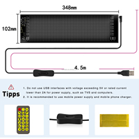 Pantalla LED para parabrisas de coche, pantalla electrónica decorativa de ojo de Diablo, ojo animado Multimedia Diy para luz indicadora Led de camión de coche
