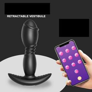 App-Fernbedienung Butt Plug Prostata-Massagegerät WLAN Bluetooth Teleskop-Dildo Anal-Vibrator für Männer Frauen Masturbator Sexspielzeug - Product Image 2