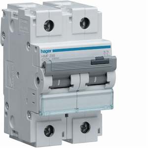 HMF299 Personalizzabile con Interruttore Automatico Hagers 2P 125 10 kA C 3m - Product Image 1