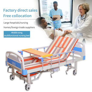 Lit médicalisé à poulies réglables avec cadre métallique, capacité de 260 kg, garantie de 3 ans, pour usage hospitalier - Product Image 2