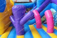 Parc d'attractions océanique Terrain de jeu gonflable pour videur Combo plein d'entrain Château sautant Maison de rebond Trampoline Terrain de jeu gonflable