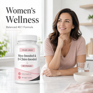 Capsules de Myo-Inositol et <span class=keywords><strong>D</strong></span>-Chiro-Inositol avec Acide Folique – Marque Privée, OEM, ODM, Vente en Gros, Fournisseur en Vrac - Product Image 4