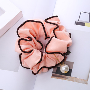 15 colores envío gratis verano accesorios de moda para el pelo de colores puros tela de <span class=keywords><strong>seda</strong></span> damas <span class=keywords><strong>scrunchies</strong></span> - Product Image 1
