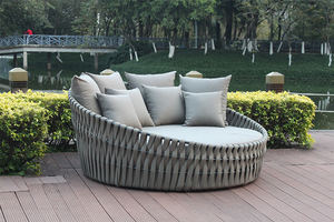 เตียงนอนกลางวันทำจากเชือกทอกรอบอลูมิเนียมแบบใช้สำหรับสวนและชายหาดขนาดใหญ่ - Product Image 3