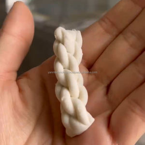 เครื่องตัดแป้งมาฮัวอัตโนมัติรุ่นใหม่ มอเตอร์กำลังสูง สำหรับทำโดนัทเกลียวแบบจีน เครื่องทำแป้งเพรทเซลเกลียว - Product Image 6