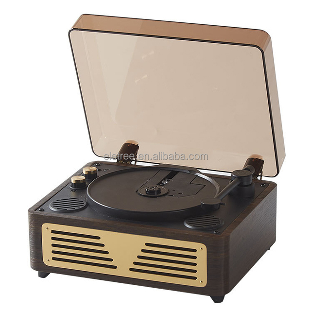 Custom Retro Portable Turntable Hi Fi Dj Mixer Stereo Player Usb Cd Player With Mp3 Playback