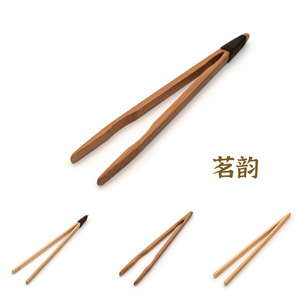 Pince à thé en bambou Tea Rhyme, style fil de liaison carbonisé, accessoires polyvalents pour la cérémonie du thé - Product Image 1