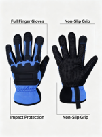 Gants de moto unisexes haute performance à doigts entiers, fermeture à boucle, sangle de poignet réglable, antidérapants, protection UV, pour cyclisme et activités de plein air