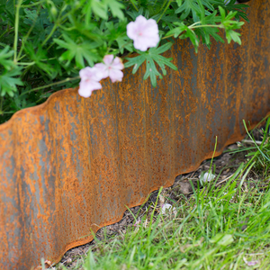 Bord de pelouse en acier <span class=keywords><strong>Corten</strong></span> avec traitement de rouille, prix de vente entier pour décoration de pelouse de jardin - Product Image 5