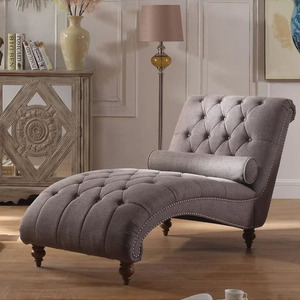 Oyi courbé dormir français Chaise longue chaise pour chambre fournisseur vente chaude moderne chine salon tapisserie d'ameublement Art doux - Product Image 2