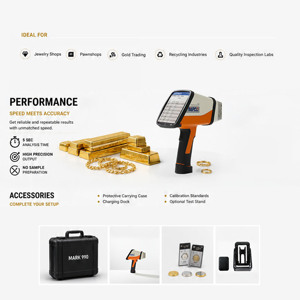 Analyseur portable de métaux précieux XRF, analyseur spectral d'or, d'argent et de cuivre, haute précision avec garantie d'un an - Product Image 2