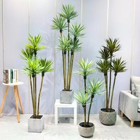 Plantes Artificielles, Arbre de Décoration Intérieure, Bonsaï en Plastique, Pots de Jardin, Aménagement Paysager Moderne, Faux Palmiers d'Intérieur