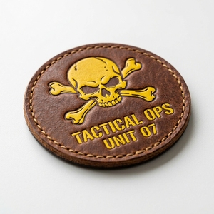 Parches Termoadhesivos <span class=keywords><strong>de</strong></span> Cuero PU con Bordado 3D Personalizado - Logotipo, Lavables, para Jeans, Sombreros, Bolsos, MOQ <span class=keywords><strong>de</strong></span> 1000 Piezas - Product Image 1