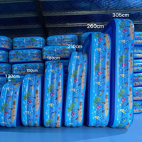210cm Tragbarer, langlebiger, aufblasbarer PVC-Pool für Kinder und Familien Fun Water Swimming Activity für Kinder