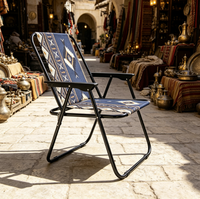 Chaises pliantes de camping en métal personnalisées, légères et portables pour les pique-niques au parc et les aventures en plein air, Sillas De Playa