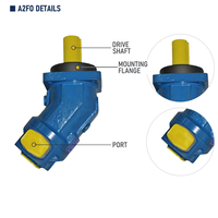 Pompe à piston à axe courbé de haute qualité certifiée CE, série A2FO, 350 bars, pompe à déplacement fixe en circuit ouvert pour tracteur agricole