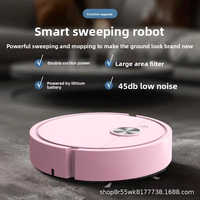 Mini aspirateur robot intelligent rechargeable ultra-plat pour la maison, les poils d'animaux, les petits appartements, vente en gros, dropshipping