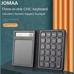 3-in-1 rekenmachine numeriek toetsenbord <span class=keywords><strong>touchpad</strong></span> lederen draagbaar numeriek toetsenbord draadloos boekhoud mini-toetsenbord - Product Image 2