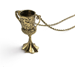 Collier pendentif ZRM en alliage de zinc, bijoux de mode vintage, charme Horcrux de Potter, transformation de la <span class=keywords><strong>Coupe</strong></span> de Helga Hufflepuff - Product Image 4