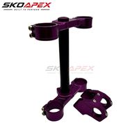 Conjunto de Abrazadera Triple CNC de Aluminio para Horquilla Delantera y Vástago de Dirección de Moto Eléctrica Sur Ron Light Bee - Piezas de Mejora para Chasis