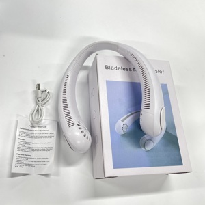 Xách Tay Cổ Không Cánh Điều Hòa Không Khí Có Thể Sạc Lại Cá Nhân <span class=keywords><strong>Fan</strong></span> <span class=keywords><strong>Mini</strong></span> Hands Miễn Phí Làm Mát Cổ <span class=keywords><strong>Fan</strong></span> Cho Ngoài Trời - Product Image 5