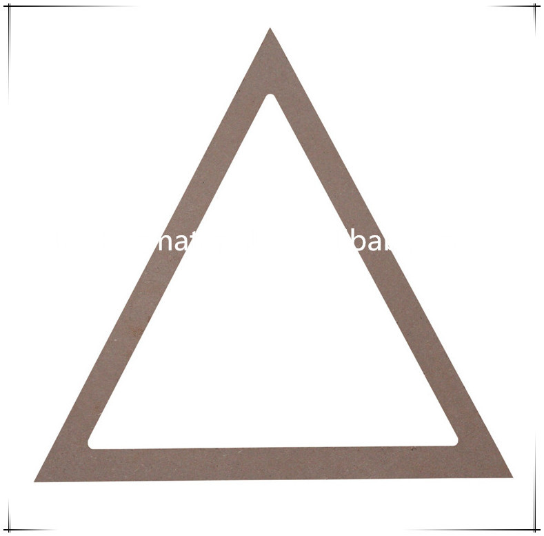 Haute Qualité Mini Affichage Triangle Forme MDF Enfants Toile Tendue Vierge Peintures