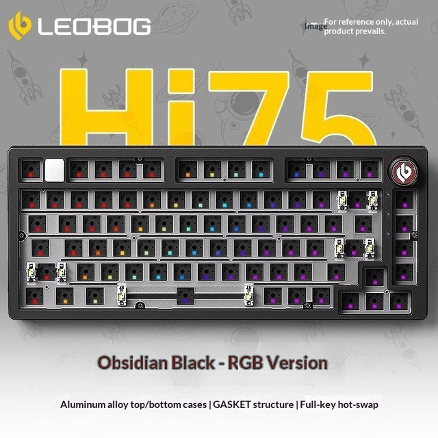 LEOBOG HI75CPro Mechanical Keyboards RGB Backlit Tri-Mode BT5.0/2.4GHz/USB-C GamingKeyboard Hot Swappable
