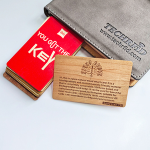 GSC Custom 125khz 13.56mhz Hot Sale Eco Friendly Bamboo Wooden RFID Hotel Key <b>Card</b> - Product Image 1