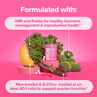 Capsules de probiotiques ovaires FLO de haute pureté pour femmes avec soutien ovarien, 90 unités, favorise la santé digestive