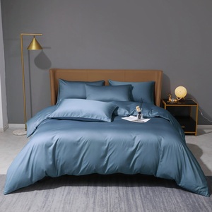 Chứng nhận Oeko-tex <span class=keywords><strong>sateen</strong></span> Duvet cover 135x200cm Khăn trải giường 100% Ai Cập cotton siêu mềm bộ đồ giường tấm cho nhà - Product Image 1