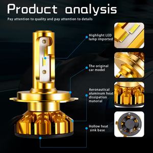 Faro Led de fábrica para coche V10 CSP, lámpara H4 H3 9006 880 9004, piezas de automóvil, faro Led para coche - Product Image 6