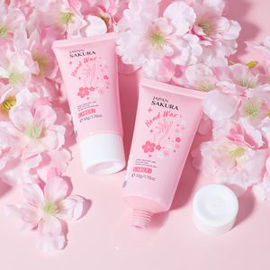 LAIKOU JAPAN SAKURA HAND WAX ครีมบำรุงมือ ซากุระญี่ปุ่น ช่วยเติมความชุ่มชื้น บรรเทาอาการแห้งแตก ฟื้นฟูผิวแห้งเสีย บำรุงมือ 50 กรัม - Product Image 2