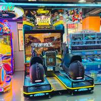 Machine de jeu d'arcade de simulation de tir à l'arme à feu et de course à cheval pour 2 joueurs, à monnayeur, en gros