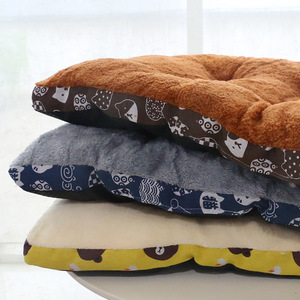 Thickened Pet <b>Mat</b> Fleece Lined Warm Dog Bed Rectangle Cartoon Pattern Four Seasons Use Hand Wash Polyester Fiber Fill - Product Image 2