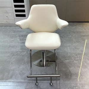 Sillón de Barbería Profesional XDL <span class=keywords><strong>Beauty</strong></span> <span class=keywords><strong>Salon</strong></span>, Material de Cuero, Altura Ajustable, Reposapiés Ajustable para Uso en Barberías - Product Image 4